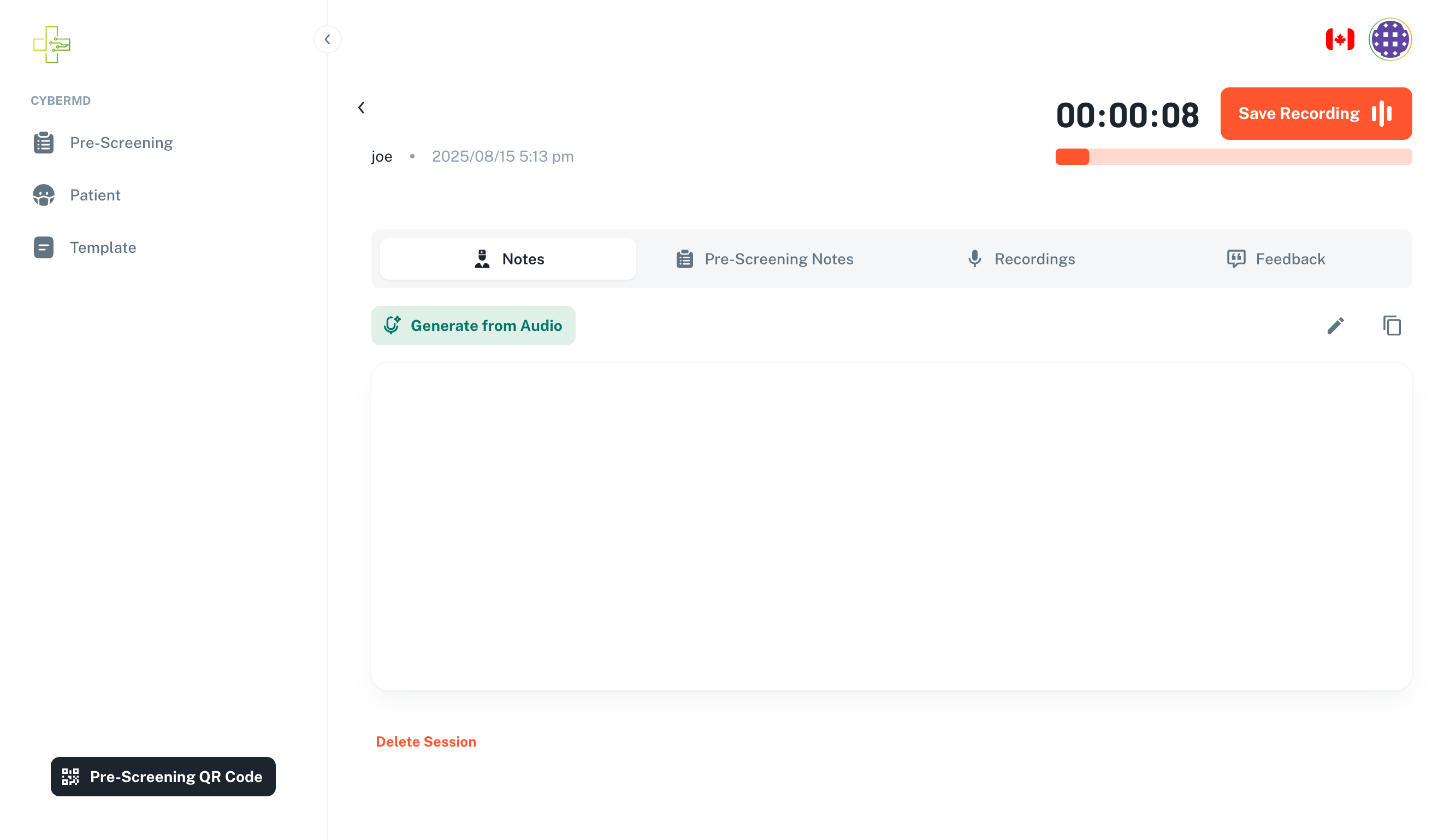 Voice Recording & Transcription